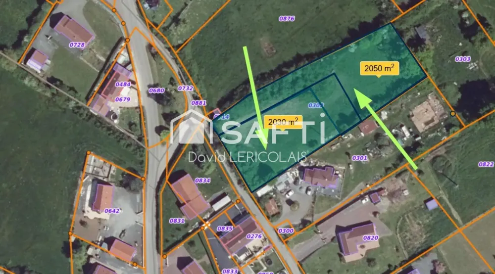 Terrain à vendre à GRAIGNES-MESNIL-ANGOT de 2085m²